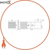 Enext s0102039 решетка с фильтром e.climatboard.04 до вентилятора 120х120мм