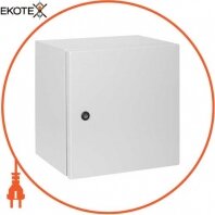 Enext s0100257 корпус металлический e.mbox.industrial.p.40.40.20 z ip65 с монтажной панелью (400х400х200)