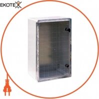 Корпус ударостійкий з АБС-пластику e.plbox.600.800.260.tr, 600х800х260мм, IP65 з прозорими дверима, Enext, CP5019