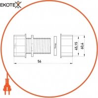 Enext i0430005 труба металлическая e.industrial.pipe.thread.1/2 с резьбой , 3.05 м