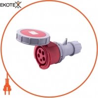 Силова розетка переносна e.socket.225.32.67, 5п., 400В, 32А, IP 67