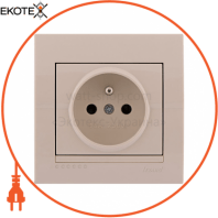Розетка сз французького типу 703-0303-125B Колір Крем / Крем 250V 16A~