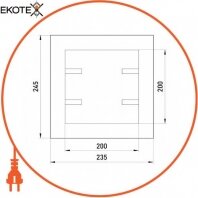 Enext 20х20 дверцы ревизионные dr 20х20, 200х200 мм