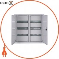 Корпус металевий e.mbox.pro.w.72z IP31 вбудовуваний на 72 модуля з замком, Enext, s0100214