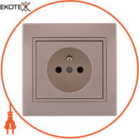 Розетка сз французького типу 701-0303-125B Колір Крем / Крем 250V 16A~