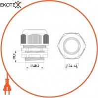 Enext s018010 кабельный ввод e.pg.stand.48