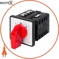 Пакетний перемикач LK63/4.322-SP/45 щитовий, на DIN - рейку, 0-1-2, 63А, Enext, 8827-200