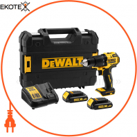Дриль-шуруповерт акумуляторна бесщеточний ударна DeWALT DCD709S2T