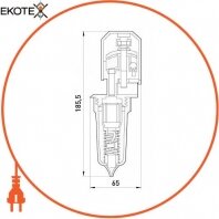 Ответвительный проколює затискач BZO-04 для освітлення (25-70 Al / 2.5-4), Enext, bzo-04