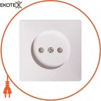 Панель e.lux.12211L.pn.white для розетки без з/к, "біла"