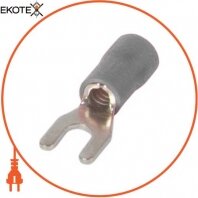 Ізольований наконечник вилочний e.terminal.stand.sv.1,25.5.grey 0.5-1.5 кв. мм, сірий, Enext, s2036013