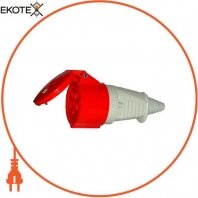Силова розетка переносна 3Р+N+PE, 250/400В, 16А, IP44, Enext, 2622-326