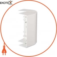 Держатель кабеля 45 - внешний угол - 165 x 55 mm - PC/ABS - polar white
