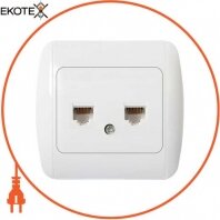 Розетка e.install.stand.819С2 компьютерная двойная