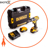 Дриль-шуруповерт акумуляторна безщіткового ударна DeWALT DCD796P2