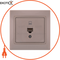 Розетка компьютерная 701-0303-139 Цвет Крем / Крем 1 шт. RJ 45 CAT5 разъем