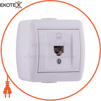 Розетка комп'ютерна 710-0200-139 Колір Білий/Білий 10A 250V~