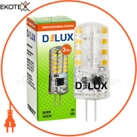 Лампа светодиодная DELUX G4E 3 Вт 4000K 12В G4
