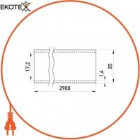 Труба ПВХ e.pipe.stand.20.14 d20х1,4х2900мм, Enext, s1035002