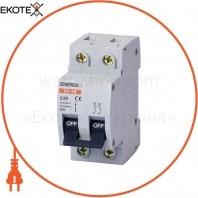 Автоматичний вимикач ENERGIO SP 2P C 20А 4.5кА