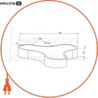 Підвісний світильник LED NAMI LIGHTING "Спинер" 48W IP20, Nami lighting, SP.600.9005.1.4.38