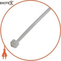 Кабельна стяжка e.ct.stand.370.4.white (100шт), біла
