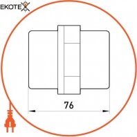 Enext s054012 изолятор пластиковый e.bus.sm.stand.76.bk без крепления под шайбы и болты м10 (по 2 шт)