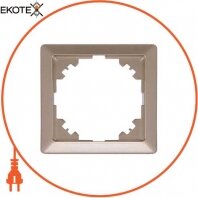 Рамка e.lux.10024L.1.fr.nickel 1-місцева , "нікель", Enext, ins0040047