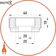 Enext i0410005 труба металлическая e.industrial.pipe.thread.1/2 с резьбой , 3.05 м