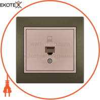Розетка компьютерная 701-3130-139 Цвет Проходная 1 шт. RJ 45 CAT5 разъем