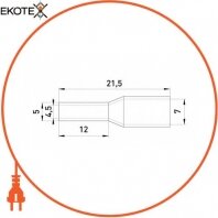 Enext s3036051 изолированный наконечник втулочный e.terminal.stand.e10-12. brown 10,0 кв. мм, коричневый