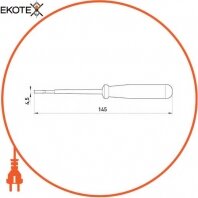 Enext t001103 индикатор e.tool.test03 155х4, 5 прямой шлиц ас100-500в