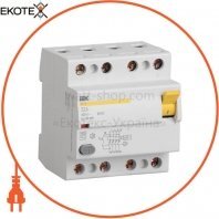Диференціальний вимикач (ПЗВ) ВД1-63 4Р 63А 100мА тип А IEK