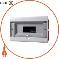 Enext CBA908 корпус пластиковый 8-модульный e.plbox.stand.w.08, встраиваемый