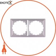 Рамка e.lux.10044L.2.fr.aluminium 2-місна, "алюміній"