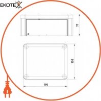 Коробка розподільна Obo Bettermann T 160 OE, Enext, 2007271