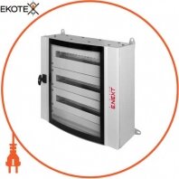 Корпус металевий e.mbox.industrial.n.120.gl IP55 навісний на 120 модулів, зі склом