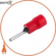 Ізольований наконечник штирьовий e.terminal.stand.PTV2.10.red 1,5-2,5 кв. мм, червоний