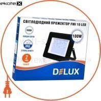 Delux 90008739 прожектор светодиодный fmi 10 led 100вт 6500k ip65