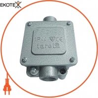 Коробка розподільна меаллическая Р11/2, IP 44, 400 B, 5*2,5, Enext, 16