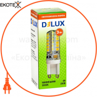 Лампа светодиодная DELUX G9E 3Вт 3000K 220В G9
