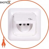 Розетка з з / к з кришкою, 220В, Enext, 219