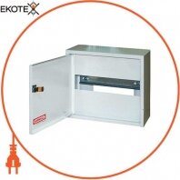 Шафа розподільний e.mbox.RN-6-P-Z мет. навісний, 6 мод. c замком, 215х150х125 мм, Enext, RN-6-P Z