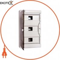Корпус пластиковий навісний (NT) 37-модульний, трирядне, IP 55, Enext, 6671-237