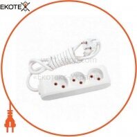 Подовжувач 3 гн. 2 метри без/заз (Multi-Let) VIKO (90112302)