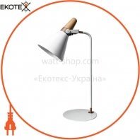 Світлодіодний EUROLAMP LED Світильник настільний металевий в скандинавському стилі білий Е27, Eurolamp, LED-TLM-2(WW)