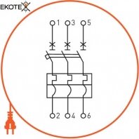 Enext i0660002 силовой автоматический выключатель e.industrial.ukm.100sl.100, 3р, 100а