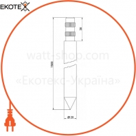 Enext z7540001 шпилька заземления заостренная заклепываемая d20(l=1500)