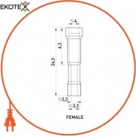 Enext s4040004 изолированный наконечник e.terminal.stand.frd2.156.blue (blt.f.1,5.2,5)