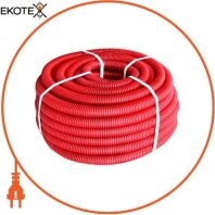 Труба гофрированная тяжелая (750Н) e.g.tube.pro.11.16 (50м) .red, красная